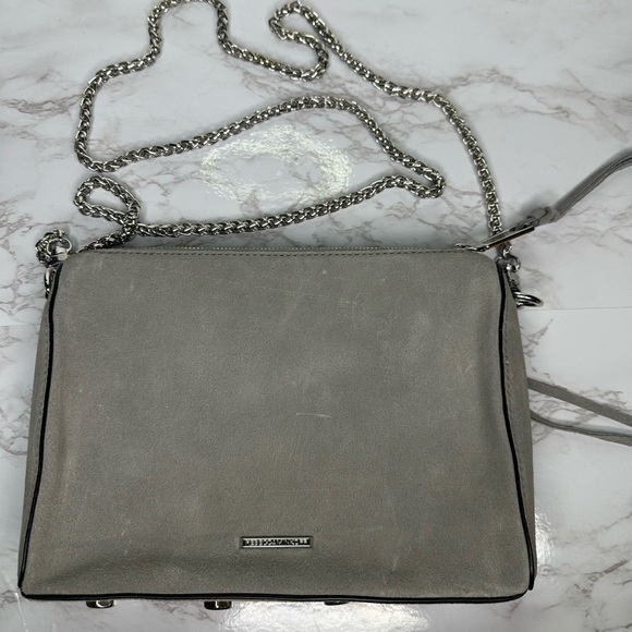 Rebecca Minkoff Handbags - Rebecca Minkoff Avery Nubuck Suede Bag‎ Chain Crossbody | Dusty Blue